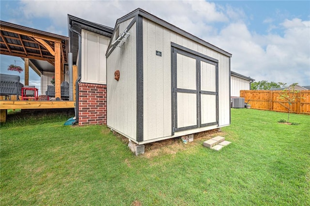 2227 Riggins Ave, Pea Ridge, AR 72751 - view of shed with central AC
