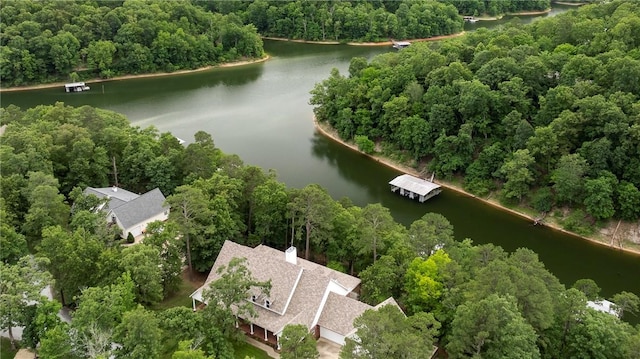 15533 Haynes Rd, Rogers, AR 72756 - drone / aerial view of a nearby body of water and a forest