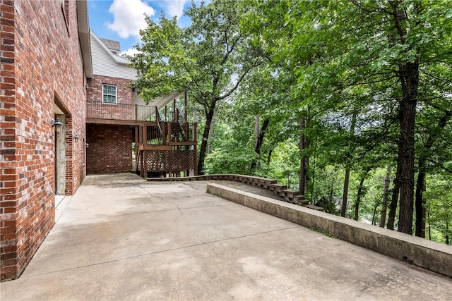15533 Haynes Rd, Rogers, AR 72756 - view of patio featuring stairway