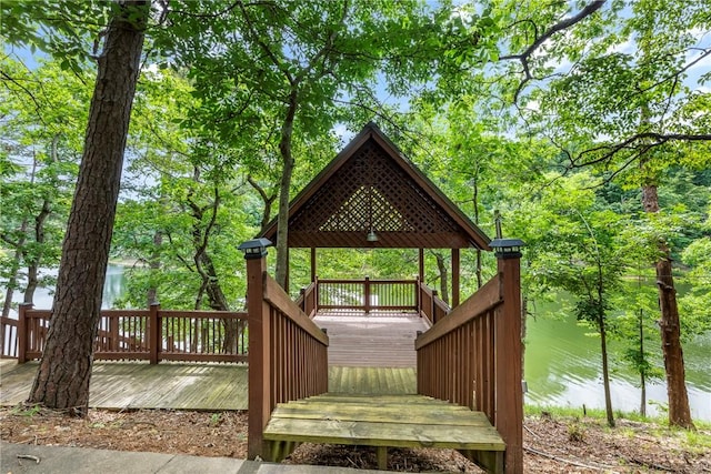 15533 Haynes Rd, Rogers, AR 72756 - wooden deck with a gazebo