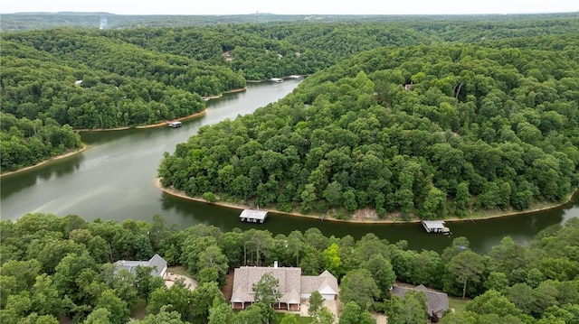 15533 Haynes Rd, Rogers, AR 72756 - drone / aerial view of a nearby body of water and a forest