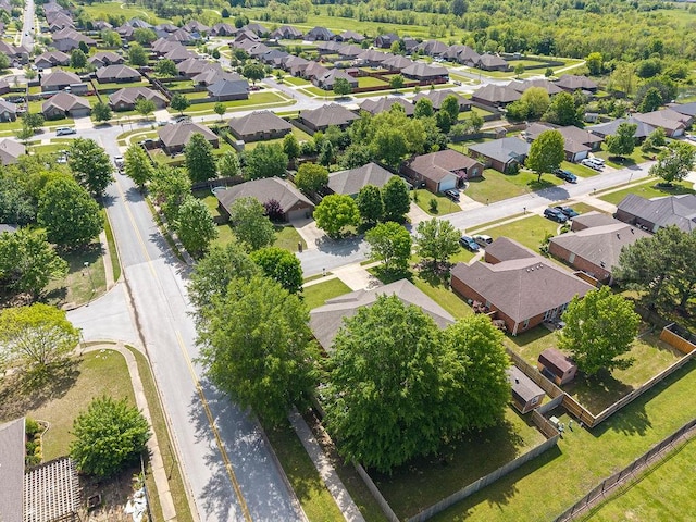 aerial perspective of suburban area