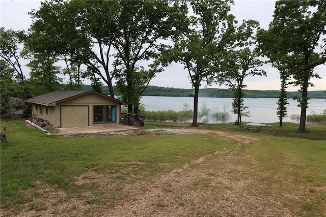 9790 Larkin Ln, Rogers, AR 72756 - view of green lawn featuring a water view