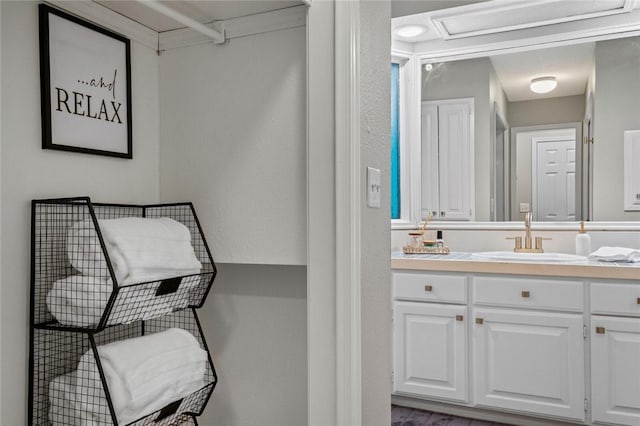 bathroom featuring vanity