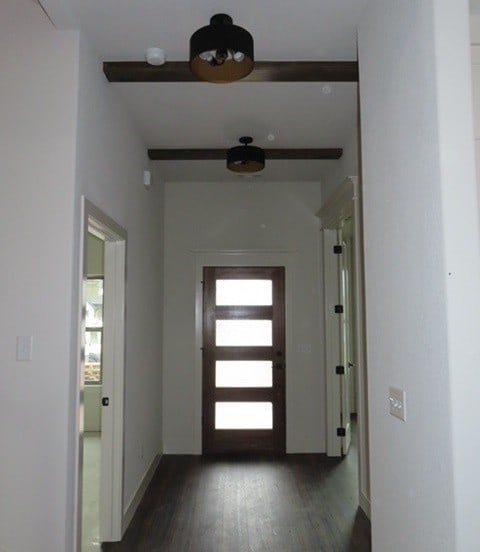 1214 Carrara St, Tontitown, AR 72762 - entryway with wood finished floors and baseboards
