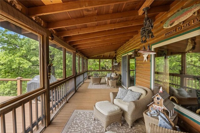 view of sunroom / solarium
