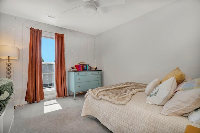 2630 N Gulley Grove Cir, Fayetteville, AR 72703 - bedroom with carpet floors and ceiling fan