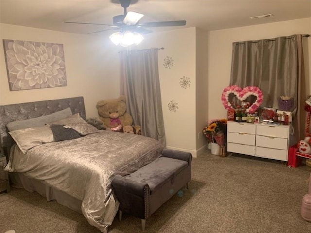 214 Hunt St, Pea Ridge, AR 72751 - carpeted bedroom with a ceiling fan and baseboards