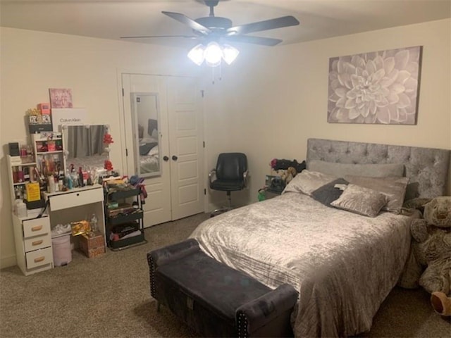 214 Hunt St, Pea Ridge, AR 72751 - bedroom featuring carpet floors and ceiling fan