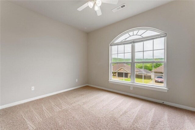 701 W Thornstone Ave, West Fork, AR 72774 - empty room featuring carpet, baseboards, and ceiling fan