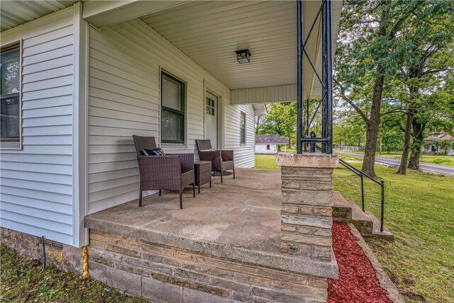 view of patio / terrace featuring a porch