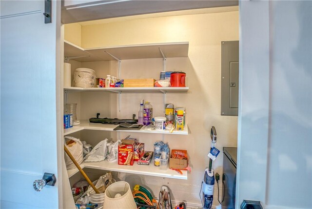 storage area featuring electric panel