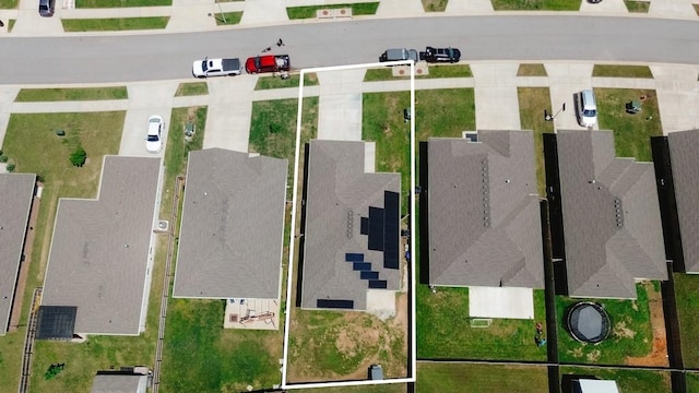 6005 Sherman St, Bentonville, AR 72713 - aerial perspective of suburban area featuring property parcel outlined