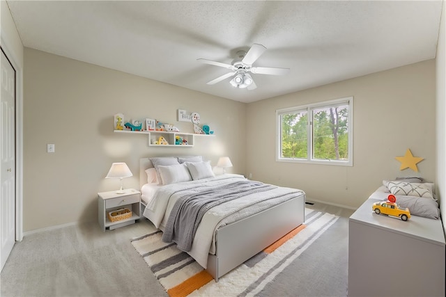 12 Luncarty Ln, Bella Vista, AR 72715 - bedroom with light colored carpet and a ceiling fan