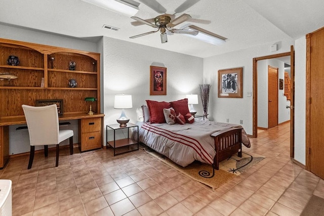 16180 Black Oak Ln, Rogers, AR 72756 - bedroom with light tile patterned floors and a ceiling fan
