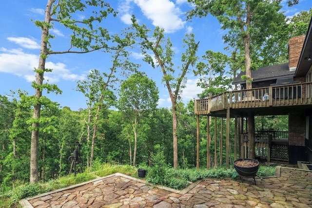 16180 Black Oak Ln, Rogers, AR 72756 - view of patio with a deck