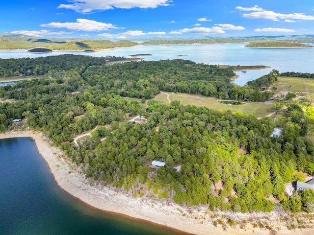 9211 Larue Rd, Rogers, AR 72756 - aerial overview of property's location featuring a nearby body of water and a heavily wooded area