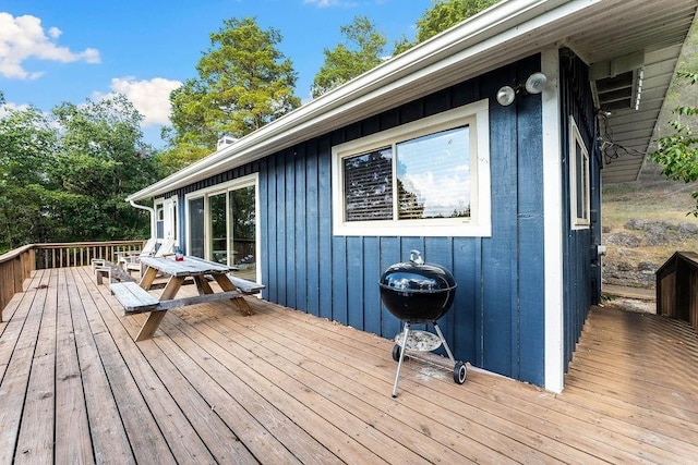 9211 Larue Rd, Rogers, AR 72756 - wooden deck featuring area for grilling