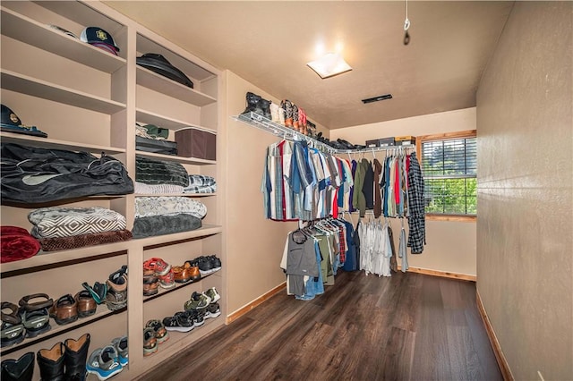 398 Northfork Dr, Berryville, AR 72616 - spacious closet featuring dark wood-type flooring