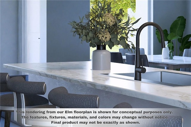 detailed view of a sink
