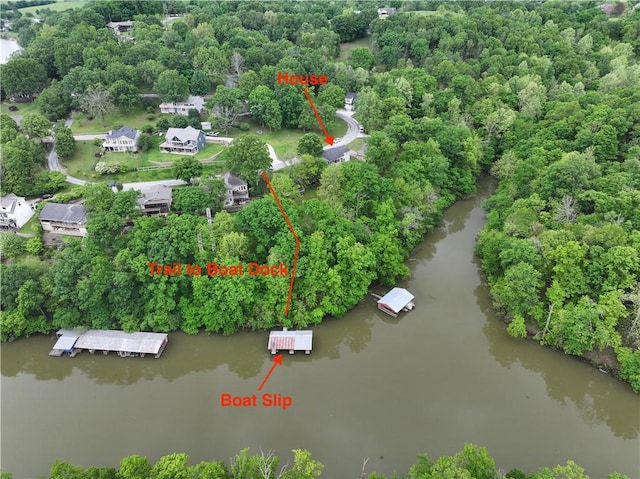 22058 Dogwood Cir, Springdale, AR 72764 - drone / aerial view of a large body of water