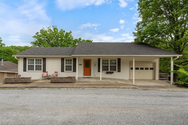 22058 Dogwood Cir, Springdale, AR 72764 - ranch-style home featuring an attached garage, driveway, and covered porch