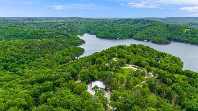 103 County Road 1522, Eureka Springs, AR 72632 - bird's eye view of a forest and a large body of water