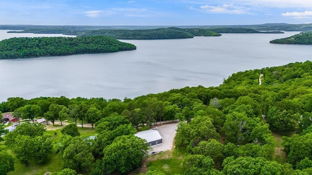 103 County Road 1522, Eureka Springs, AR 72632 - bird's eye view of a nearby body of water and a heavily wooded area