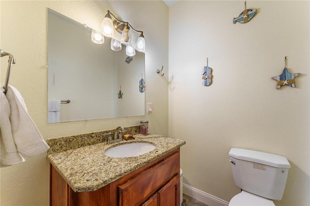 9696 Fuller Rd, Rogers, AR 72756 - half bathroom with vanity and toilet