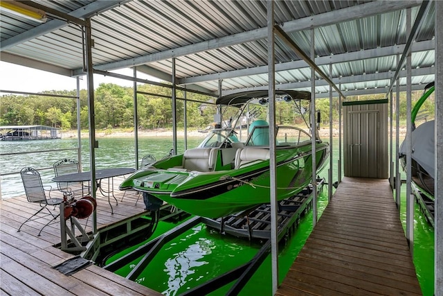 9696 Fuller Rd, Rogers, AR 72756 - dock with a water view and boat lift