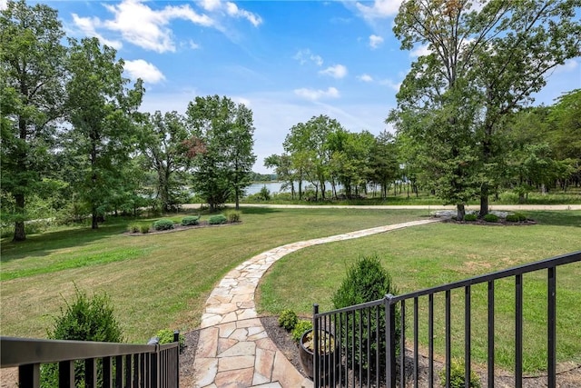 9696 Fuller Rd, Rogers, AR 72756 - view of home's community featuring a lawn and a water view
