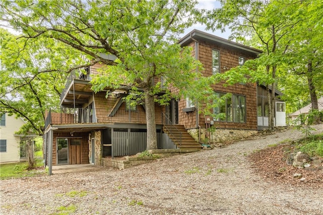 13 Rancho Vista Ln, Holiday Island, AR 72631 - view of front of property featuring stairway