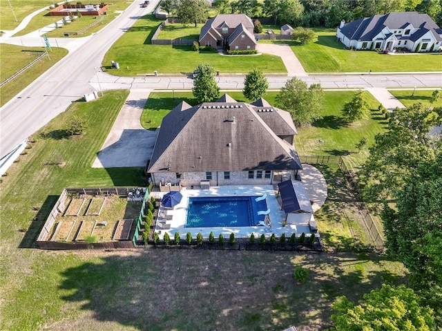 914 King Arthur Dr, Elm Springs, AR 72762 - view from above of property featuring a pool area