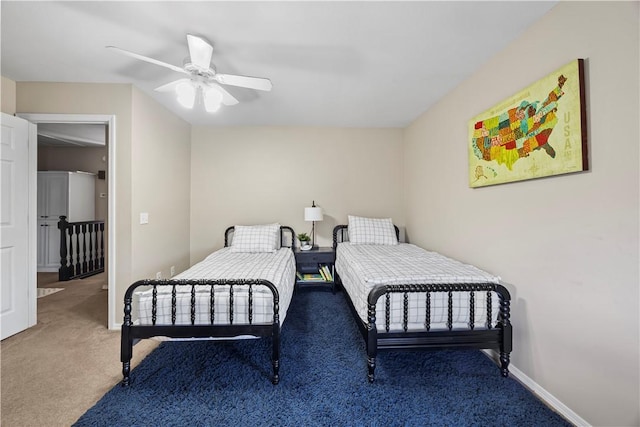 14156 Rolling Hills Dr, Bentonville, AR 72712 - carpeted bedroom featuring baseboards and a ceiling fan