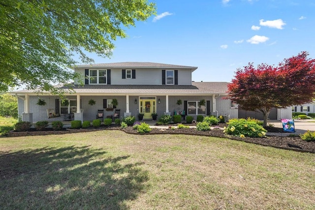 14156 Rolling Hills Dr, Bentonville, AR 72712 - view of front of property featuring a front yard and a porch