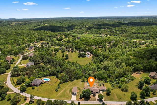 14156 Rolling Hills Dr, Bentonville, AR 72712 - aerial view of a heavily wooded area