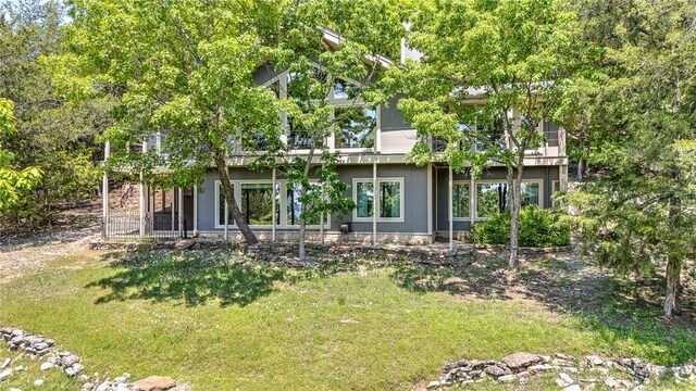 20916 Slate Gap Rd, Garfield, AR 72732 - view of front of house featuring a front lawn
