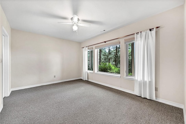 20916 Slate Gap Rd, Garfield, AR 72732 - carpeted empty room with a ceiling fan and baseboards
