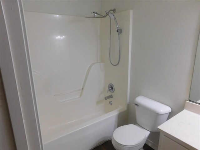1411 Cresent St, Bentonville, AR 72712 - full bath with vanity, toilet, and shower / tub combination