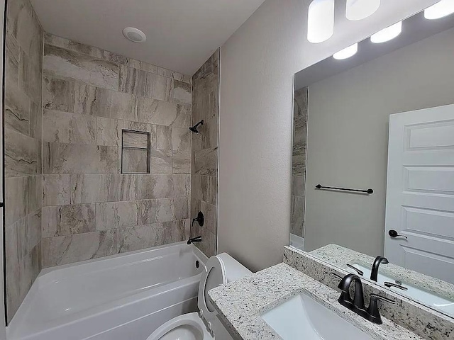 4202 SW Plumley Ave, Bentonville, AR 72713 - bathroom with shower / tub combination, toilet, and vanity