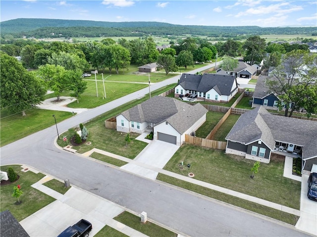 aerial perspective of suburban area