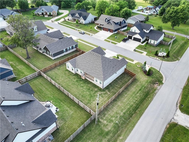 aerial perspective of suburban area