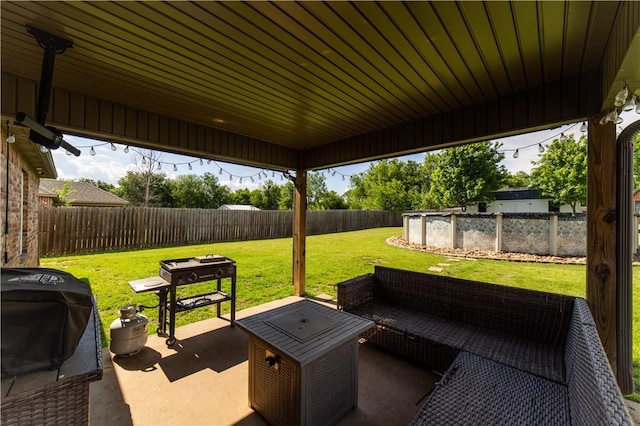 view of patio / terrace with grilling area