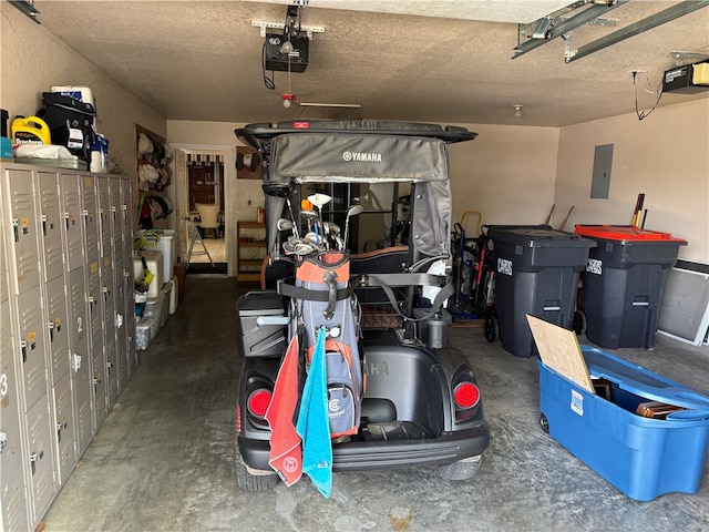 5095 Saxon St, Springdale, AR 72764 - garage featuring a garage door opener and electric panel