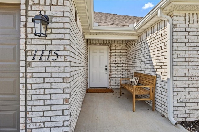 449 Hall St, West Fork, AR 72774 - property entrance with roof with shingles and brick siding