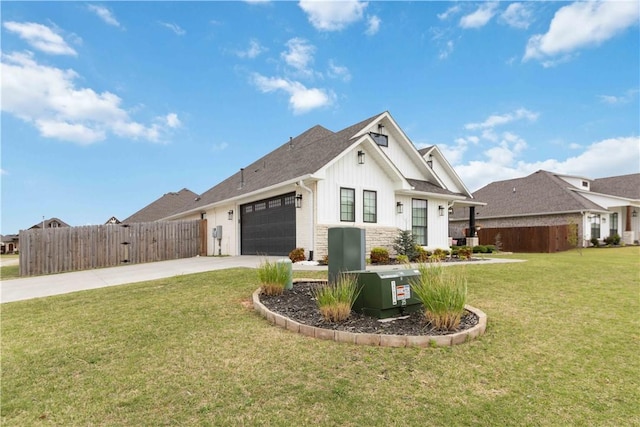 1904 Tull Dr, Pea Ridge, AR 72751 - view of front of home featuring board and batten siding, concrete driveway, and an attached garage