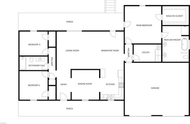 3277 Bellefonte Rd, Harrison, AR 72601 - home floor plan