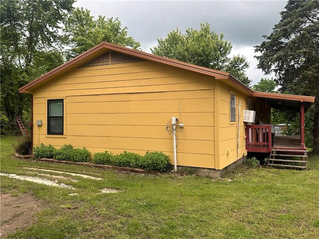 11836 Fresno Rd, West Fork, AR 72774 - view of home's exterior featuring a yard