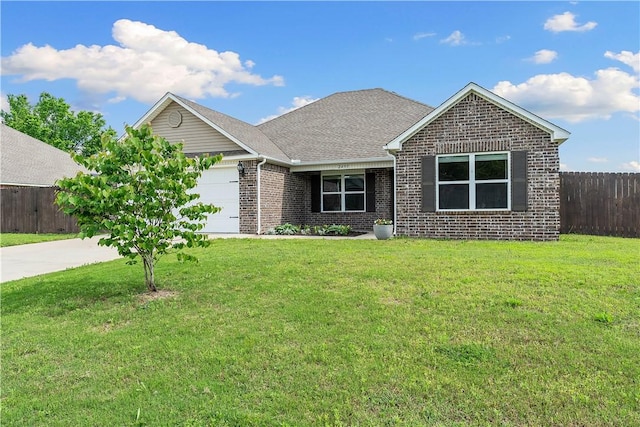 view of front of property with brick siding, an attached garage, and driveway