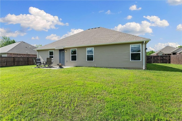 rear view of house with a patio area